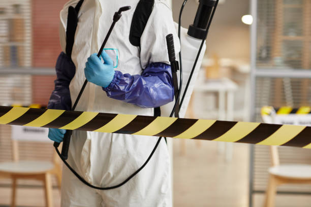 Professional Infectious Disease Decontamination technician working in Casco, ME